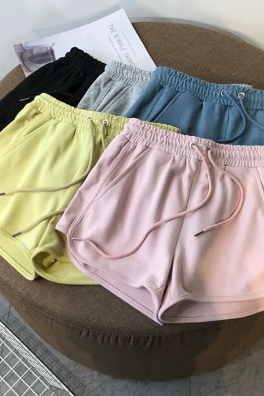 Koreanische Version Neue Shorts 2025, frauen Sommer Lose Hohe Taille Sport Casual Breite Bein Nachtwäsche Trend Ins Weibliche Kleidung