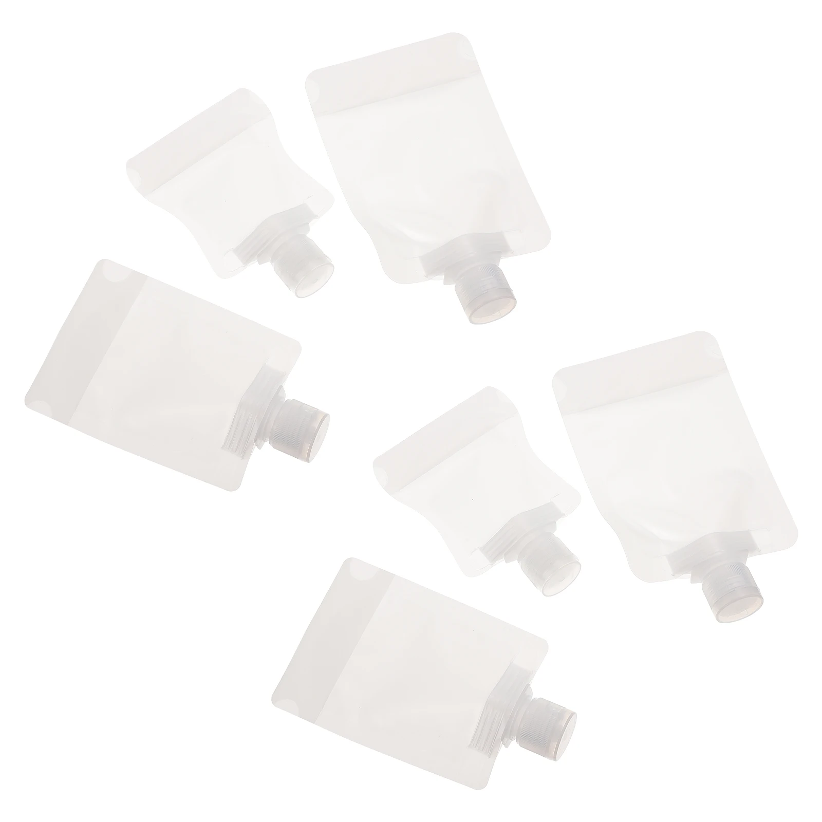 

18pcs Lotion Bag Travel Makeup Portable Toiletries Storage Pouch Suction Mouth Cosmetics Bag For Packing Fluids