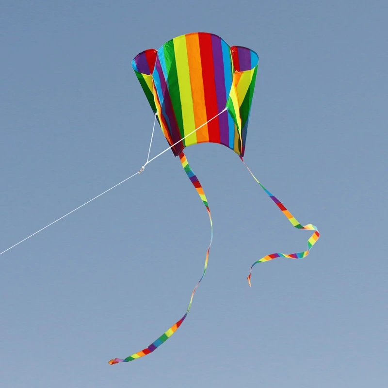 Cometa de mariposa de 35 pulgadas para niños, juguete deportivo para exteriores, regalo para niños con cola de cuerda