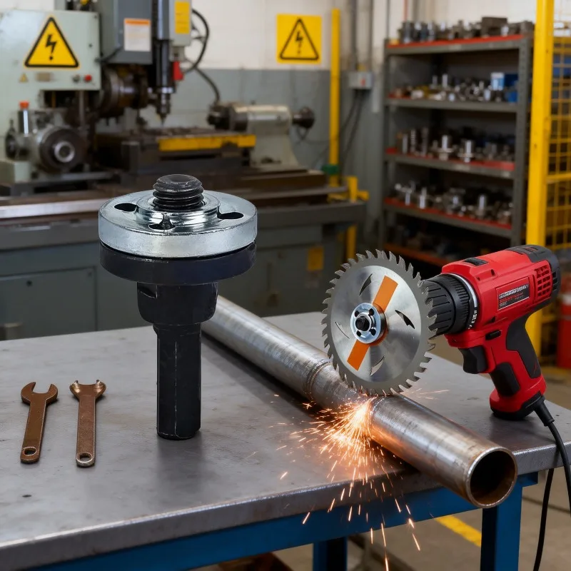 

Многофункциональный набор адаптеров для дрели с фланцевой гайкой и держателем для рукоятки для крепления отрезных, полировальных и шлифовальных кругов