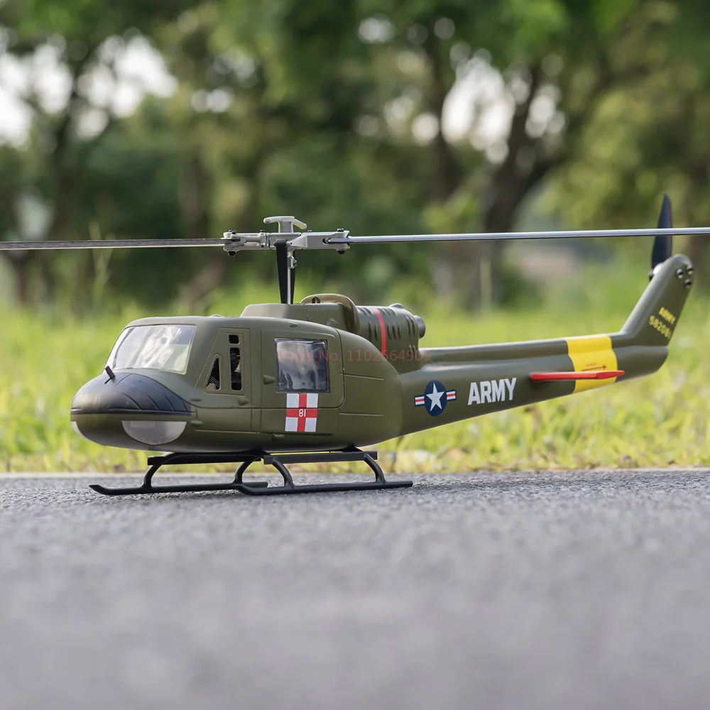 Huye Uh-1 V4 Sześciokanałowy zdalnie sterowany model helikoptera Pozycjonowanie GPS Symulacja pojedynczego śmigła Zdalnie sterowana Aircra