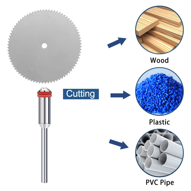XCAN 38pcs Diamond Cutting Disc 18-60mm Diamond Circular Saw Blades Cut Off Wheel For Dremel Rotary Tool Accessories