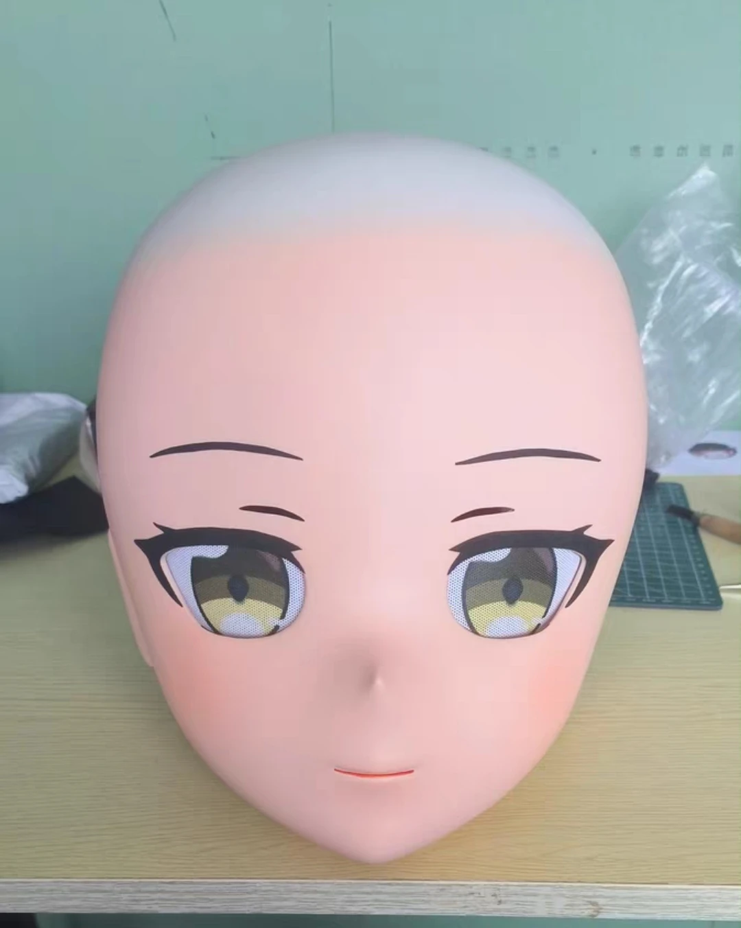 

Маска в виде головы кигуруми, головной убор, косплей без парика, анимационные аксессуары «сделай сам»