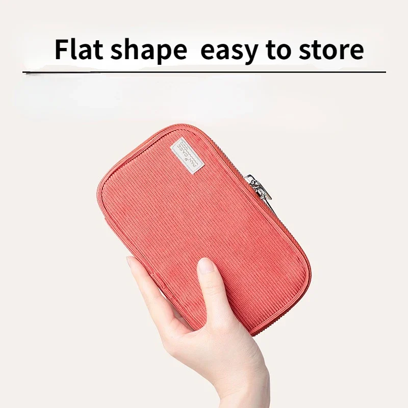 1pcs KOKUYO Large Capacity Cute Creative Pencil case Multifunctional Pencil Bags Student Plate Tray Box Corduroy Pencil Box