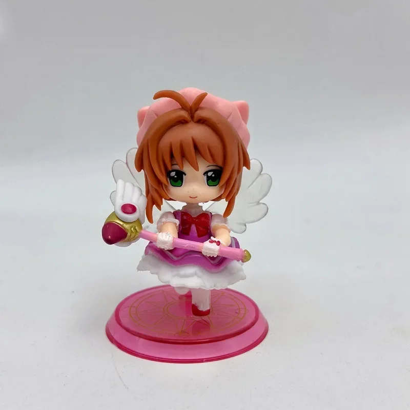 8 pçs cartão captor sakura bonito boneca figura de ação coleção animação modelo brinquedo cartão captor sakura presente
