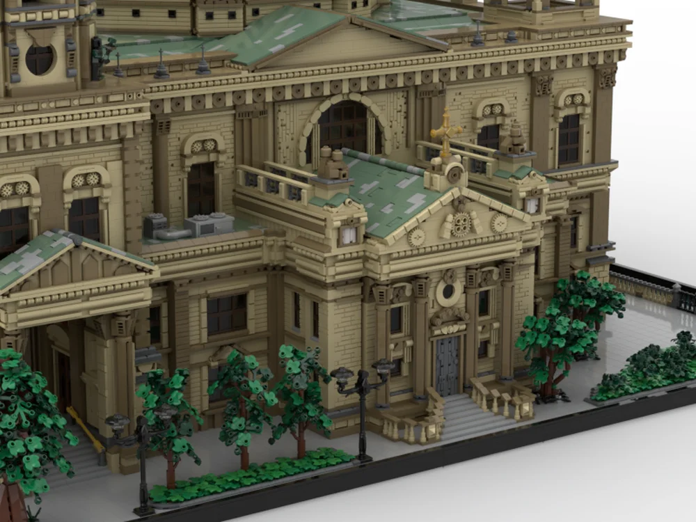 Blocs de Construction Moc modulaires, modèle de cathédrale de Berlin, technologie en brique, assemblage à monter soi-même, jouet de scène célèbre, ensemble de cadeaux de vacances