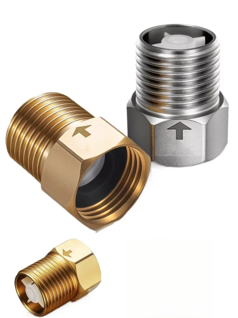 Heavy-Duty One-Way Check Valve Anti-Backflow Valve for Bathroom Water Pipes, Toilet, Water Heater & Water Meter Maintenance