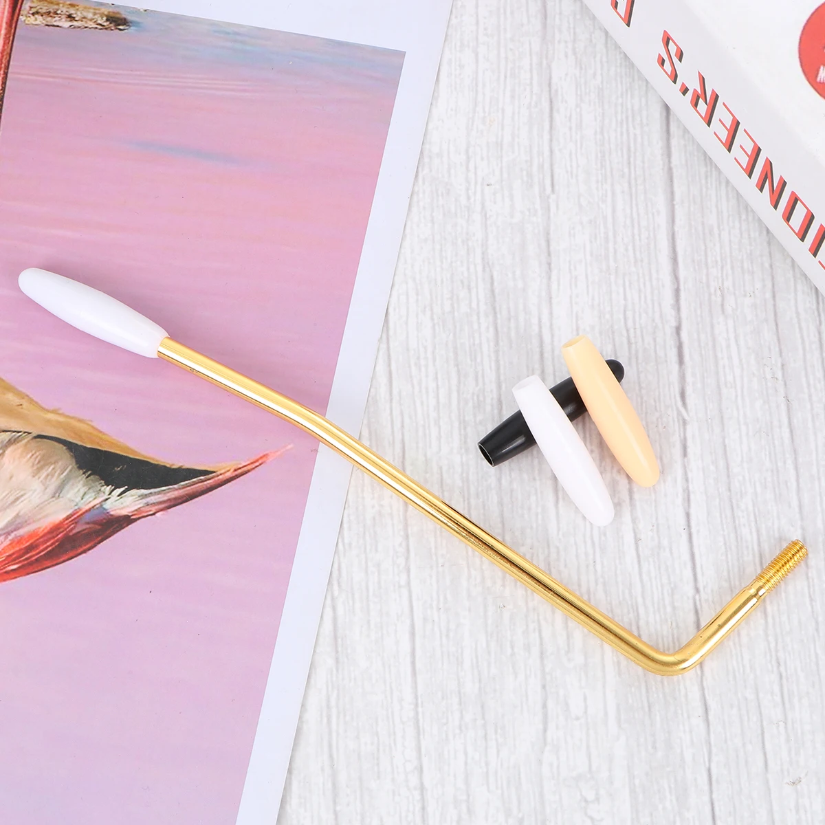 

Electric Guitar Tremolo Arm Single Whammy Bar For Bridge System Durable Iron Plated High Glossy Adjustable Tension Tone