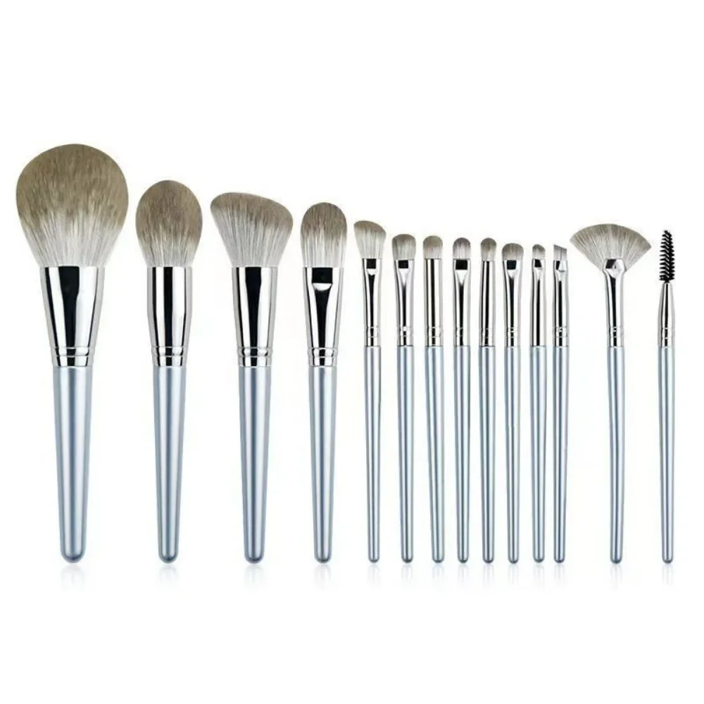 Kit de pinceaux de maquillage à la mode, outils de beauté, brosse à poudre douce, fond de teint, bonne qualité, 14 pièces