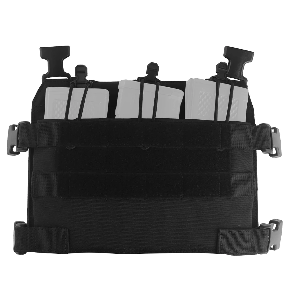 M4 Triple 5.56 กระเป๋านิตยสารแผงด้านหน้ากระเป๋าเป้สะพายหลังล่าสัตว์แขวนอุปกรณ์เสริมขยาย