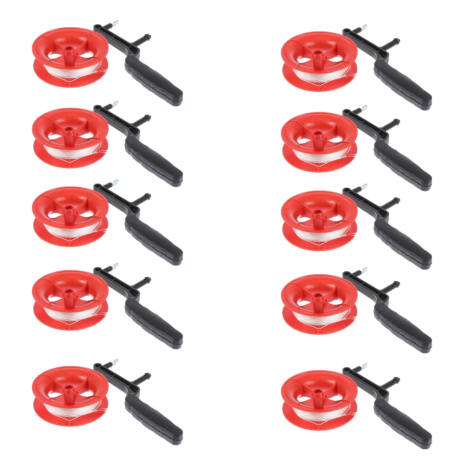 Máquina bobinadora de 10 Uds., carrete para niños, cometas de plástico para adultos, carrete de línea manual