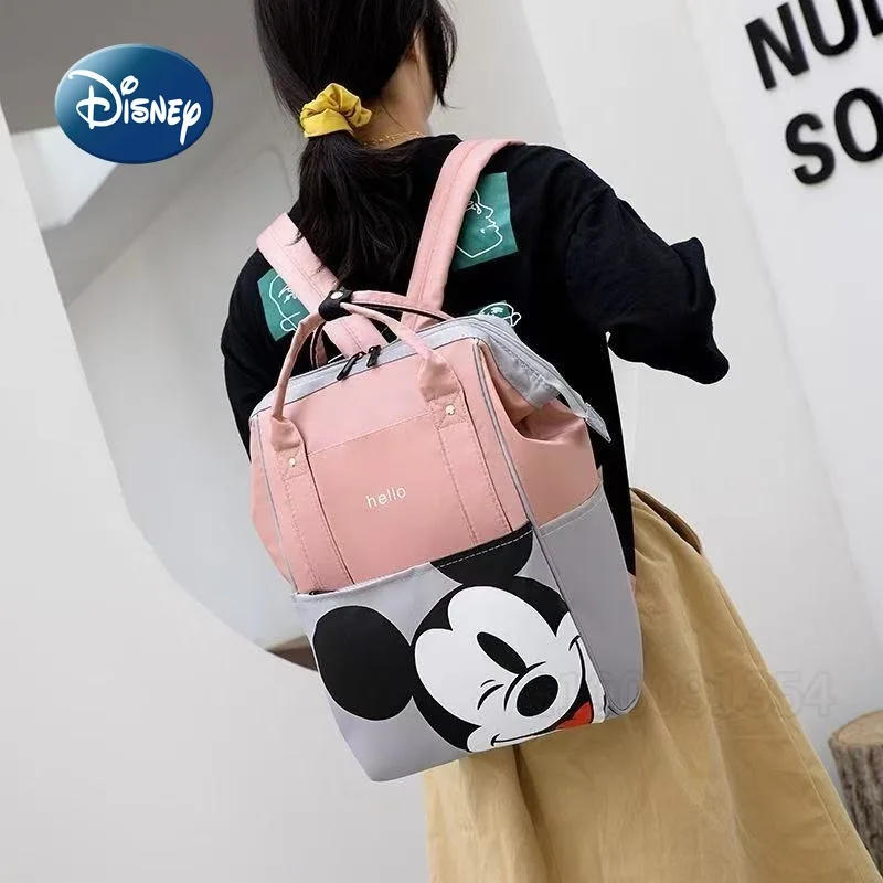 Disney Mickey New Diaper Bag Backpack Luxury Brand Fashion Baby Diaper Bag Cartoon Cute Baby Bag Multifunctional Large Capacity