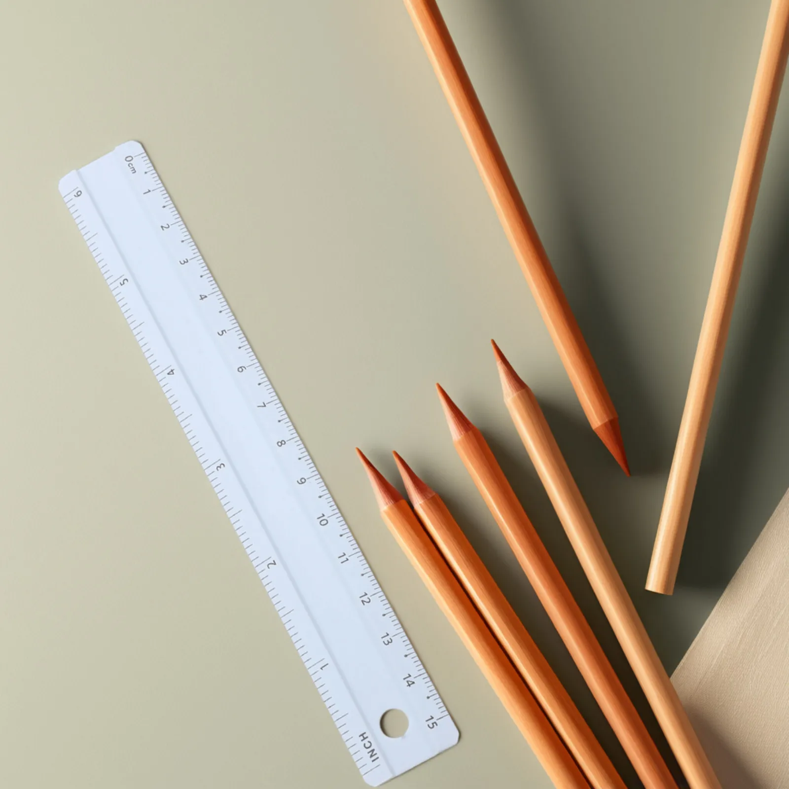 Aluminum Alloy Straight Ruler Fashionable Bright Color Moderate Size Precise Measuring Tool Drafting Drawing Accessory Office