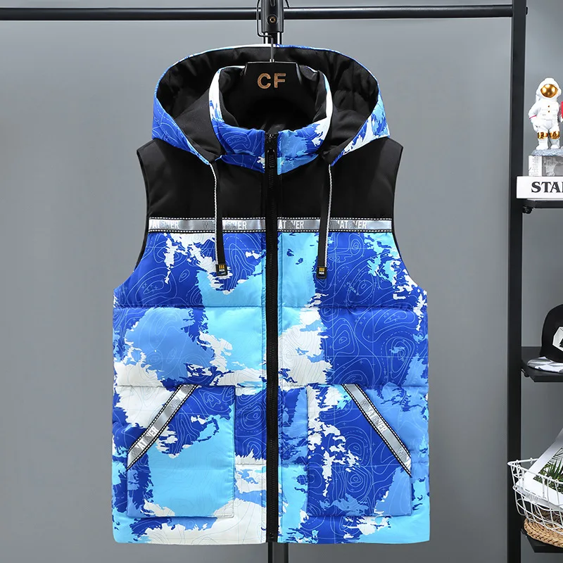 

Men's Vest Down Cotton Vest Thermal Vest Couple Jacket 2026 Fashion Street Trend Spring New Product