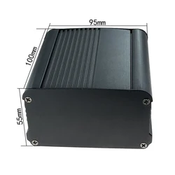 Aluminum Enclosure Alloy Instrument PCB Shell Electronics Project Case Box DIY 95X55X100mm Seperated Type