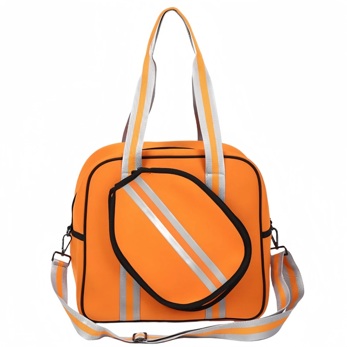 

Quilted Puffer Pickleball Paddle Tote Bag for Men and Women Pickleball Racquet Shoulder Bag Neoprene Pickleball Racket Bag