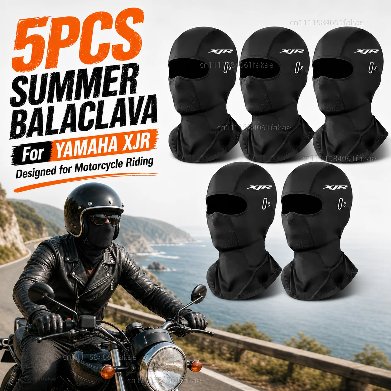 

5PCS Motorcycle Balaclava Summer UV Protection Glasses Face Breathable Hole For YAMAHA XJR1200 XJR1300 XJR 1200 1300 Riding Gear