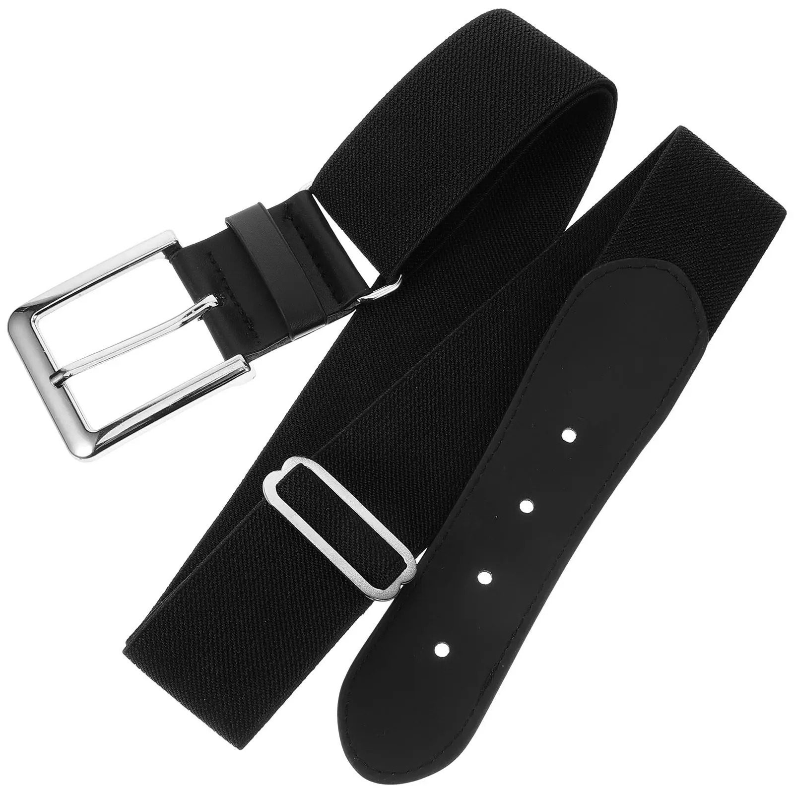 Stretch Baseball Belt with Multiple Adjustment Holes Comfortable Soft Surface Baseball Sports Belt for Field Play Casual Outfits
