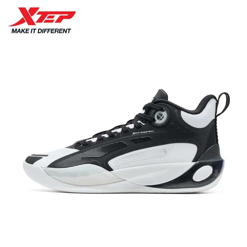 Zapatillas de baloncesto Xtep para hombre 2025, zapatillas ligeras elásticas de estabilidad transpirables resistentes al desgaste de verano para hombre 875319120003