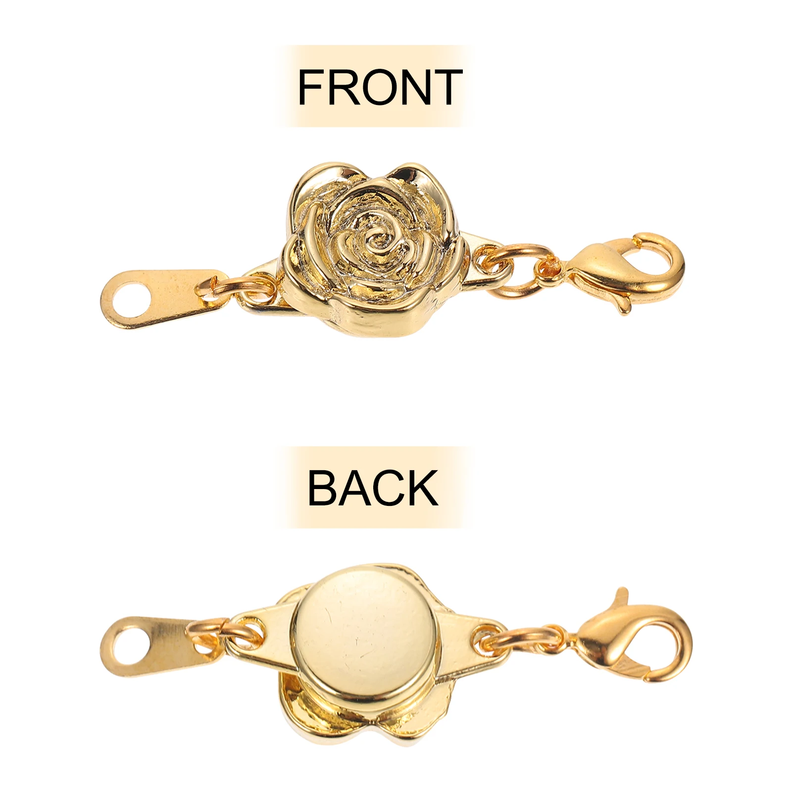 

4Pcs Necklace Extender Durable Jewelry Clasp Easy Install for Necklace Bracelet Anklet DIY Jewelry Tool Bracelet Extender