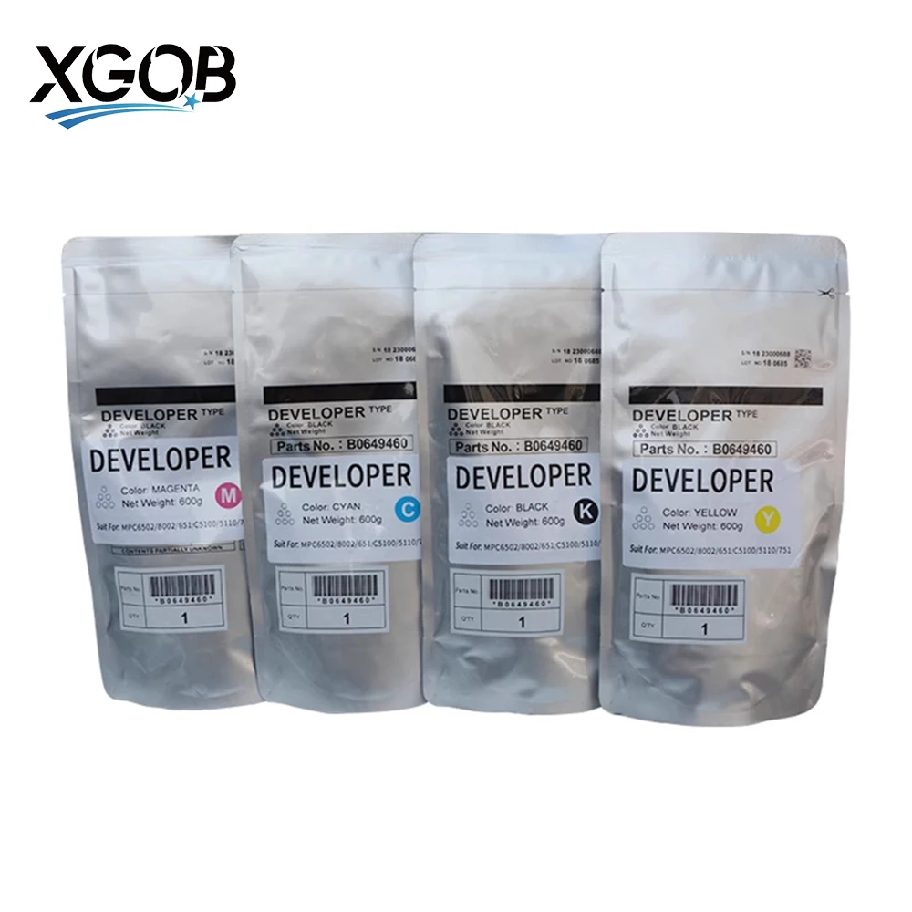 1PCS/600g MPC8002 Developer Powder For Ricoh MPC6502/5110/5100/5200/651/751/8003 Premium Quality High Compatible Secure Fusing