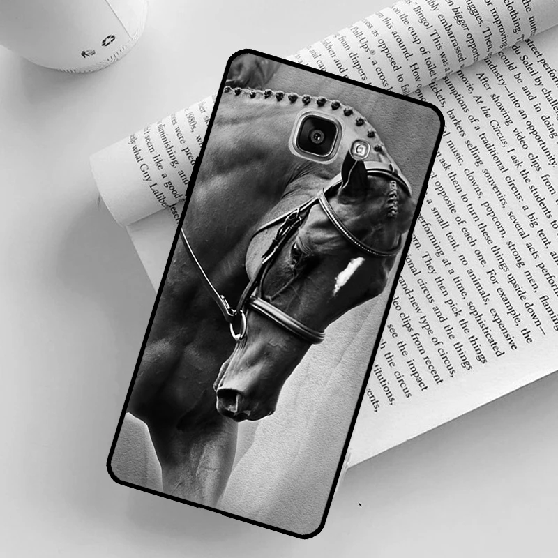 Funda de caballo para Samsung Galaxy J4, J6 Plus, A6, A8, A9, J8, 2018, A3, A5, J3, J5, J7, 2016, 2017