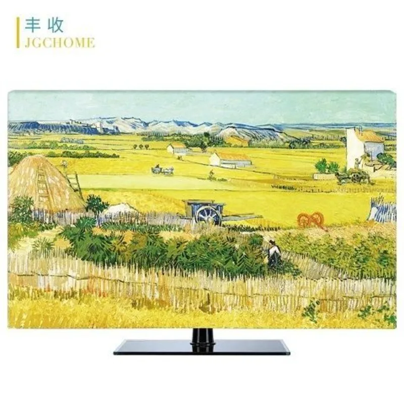 The Great Wave off Kanagawa television Cover universal Dust 43/55/65/70/80 inch Household Hanging Flat/curved LCD TV Cover