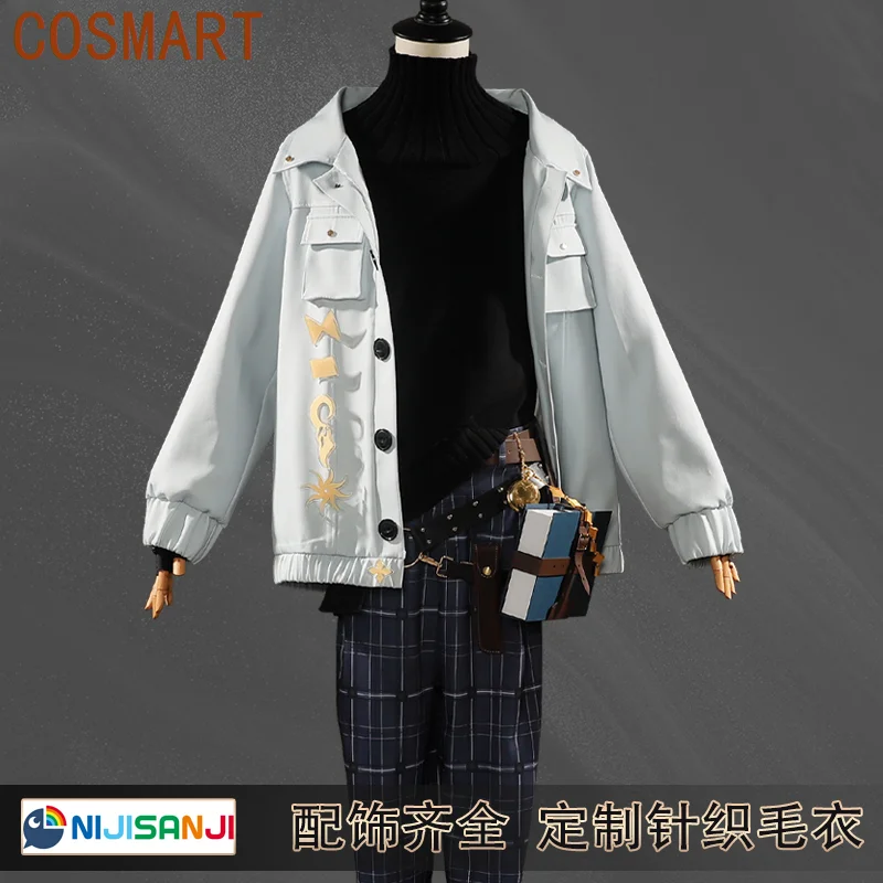 COSMART Vtuber Luxiem Nijisanji Ike Eveland New Clothes Game Suit Uniform Cosplay Costume Halloween Party Cos Clothing