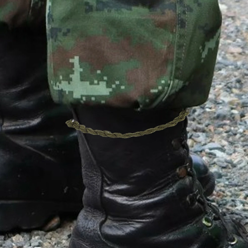 12Pcs Elastic Boot Bands Outdoor Blousing Straps Hiking Trouser Leg Strap Camping Portable Boot Fixing Bands Trouser Leg Strap