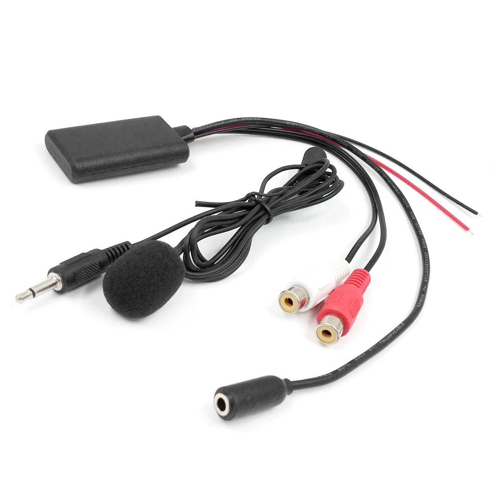 Universal Car Radio 3.5MM RCA Audio AUX Input Bluetooth Microphone Cable for Pioneer for Hyundai for Nissan for Mazda