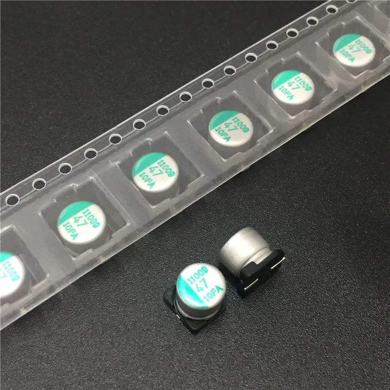 10Pcs/100Pcs 47uF 10V SAMWHA FA Series 6.3x5.9mm 10V47uF Low ESR SMD Solid Capacitor