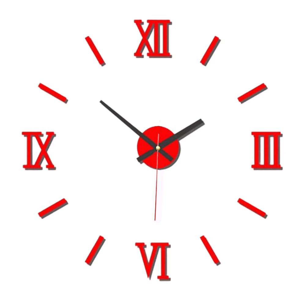 Acrylic Wall Clock DIY Wall Clock Home Decor Battery Operated Customizable Size Easy Installation Handmade Product
