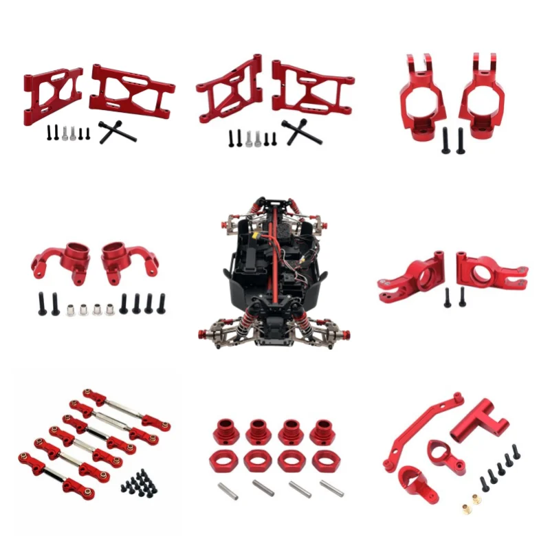 

MJX 7303 1/7 RC Remote Control Car Metal Upgrade Accessories Swing arm pull rod Steering Cup Components Collection