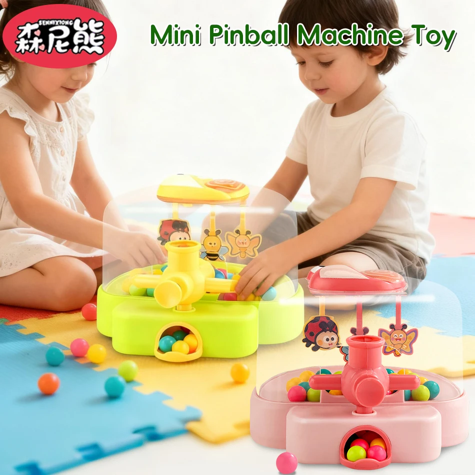 SENNIXIONG لطيف الحلزون دليل صغير إطلاق آلة الكرة والدبابيس الجدول الرخام حفلة التهديف لعبة لعبة تفاعلية للأطفال هدية