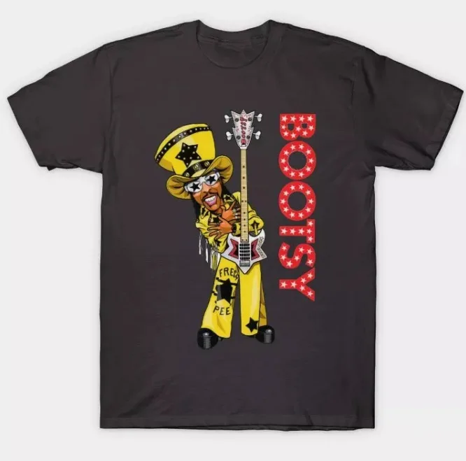 

Bootsy Collins T Shirt, Art, Cotton Shirt, Best Summer Gift, GIFT , Mom Gift Cotton Luxury brand vintage oversized