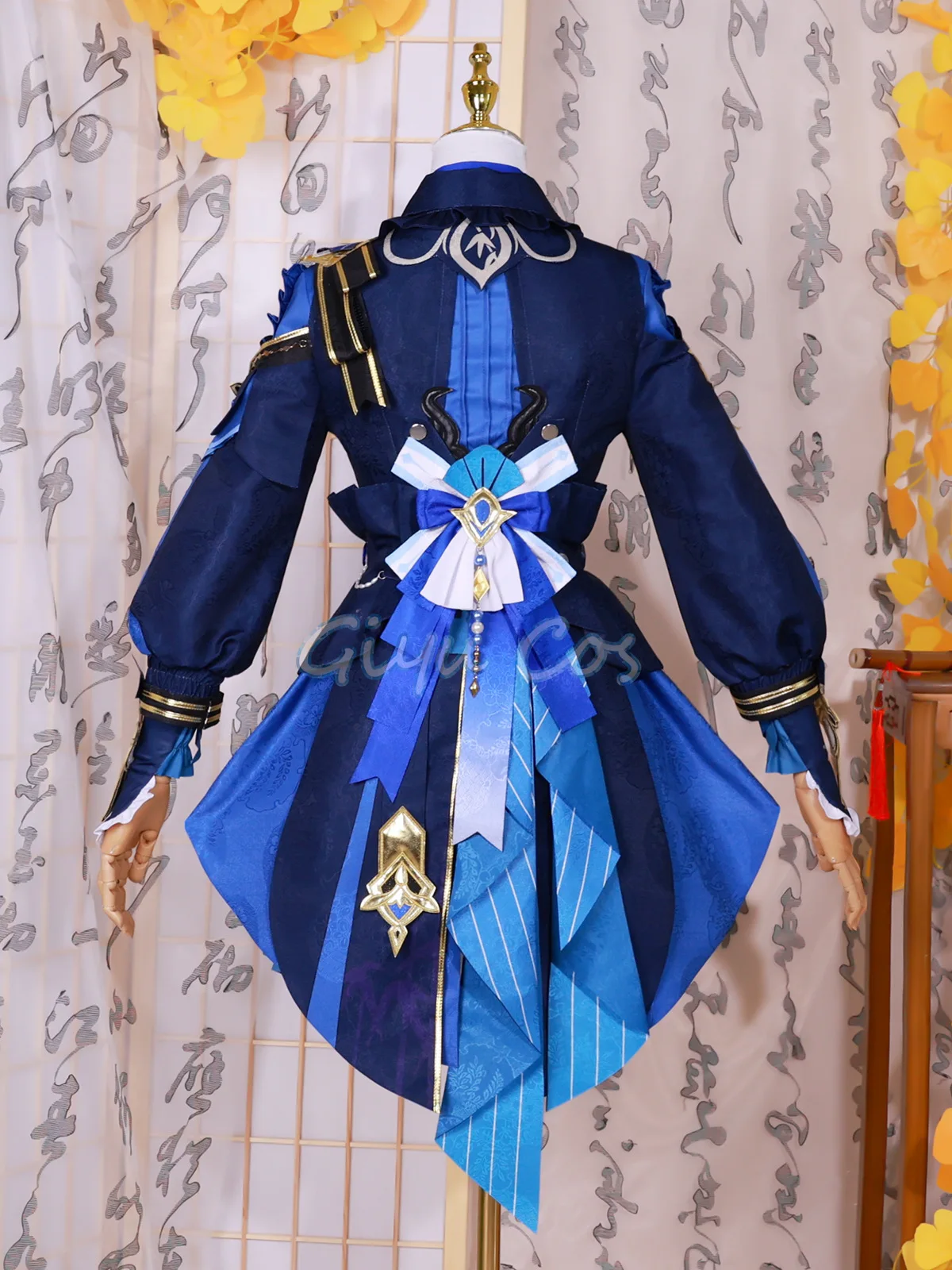 Bamboo Rain Genshin Impact Xingqiu Costume Cosplay Carnival Uniform Anime Halloween Party Masquerade Women Game Character Outfit