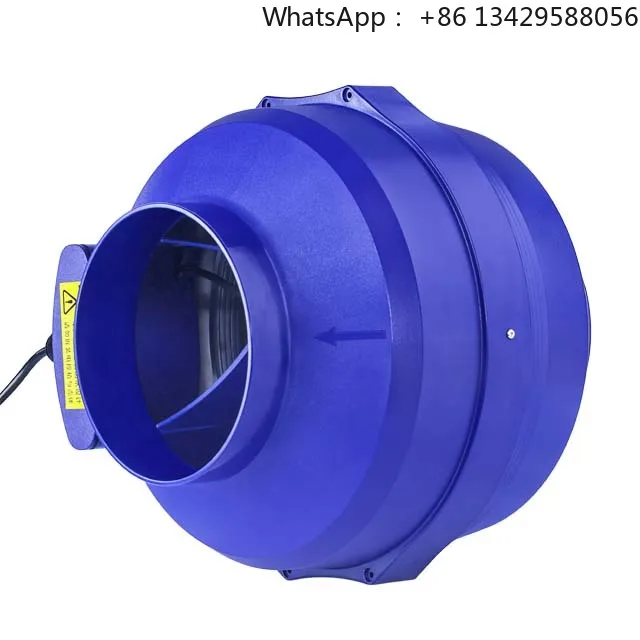 Ventilador Centrífugo à Prova d'Água JEEK IP67 de 4 Polegadas, 120V 2600RPM, Montado na Parede para Hidroponia, Estufas e Ventilação de Banheiros