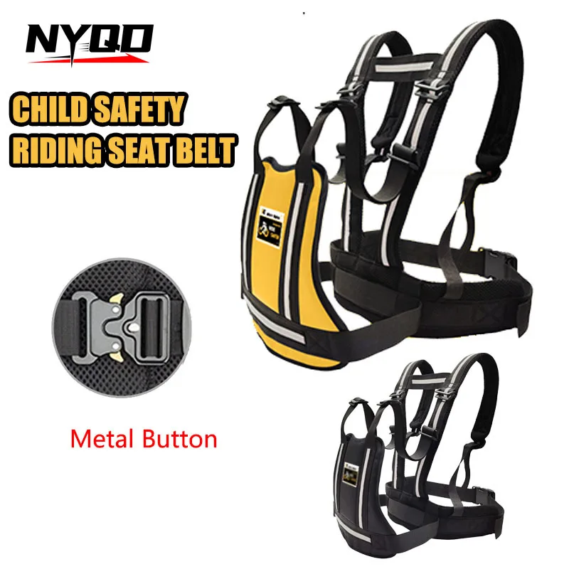 

Motorcycle Safety Belt for Kids Adjustable Children Harness Anti-drop Baby Riding Seat Belt for Motorcycle Bike Safety Belt