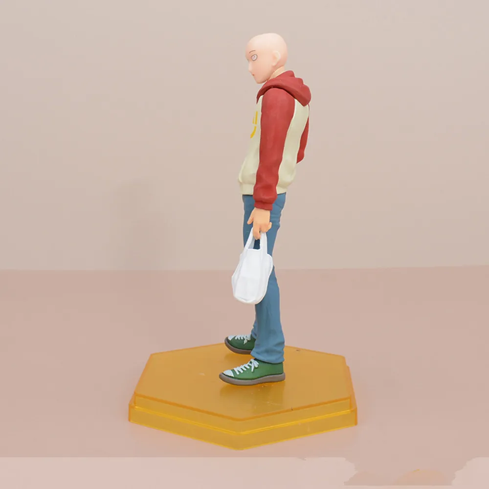 Calede Anime One Punch Man Saitama OPPAI Sweat à capuche Ver. Figurine PVC Nouveau Lâche 18cm