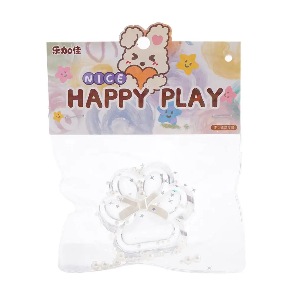 Large Transparent Cat Claw Pinching Joy Simulation Food Tofu Soft Rebound Decompression Prop Release Pinching Joy Squeeze Toys