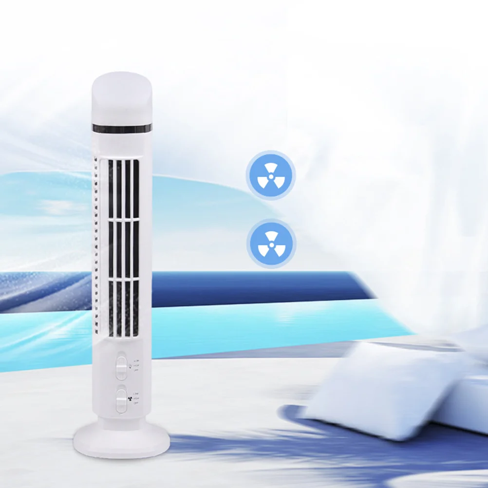 

Bladeless Mini Cooling Fan USB Desk Multi-Function with Light for Home Accessory and Office Use Summer Supplies White