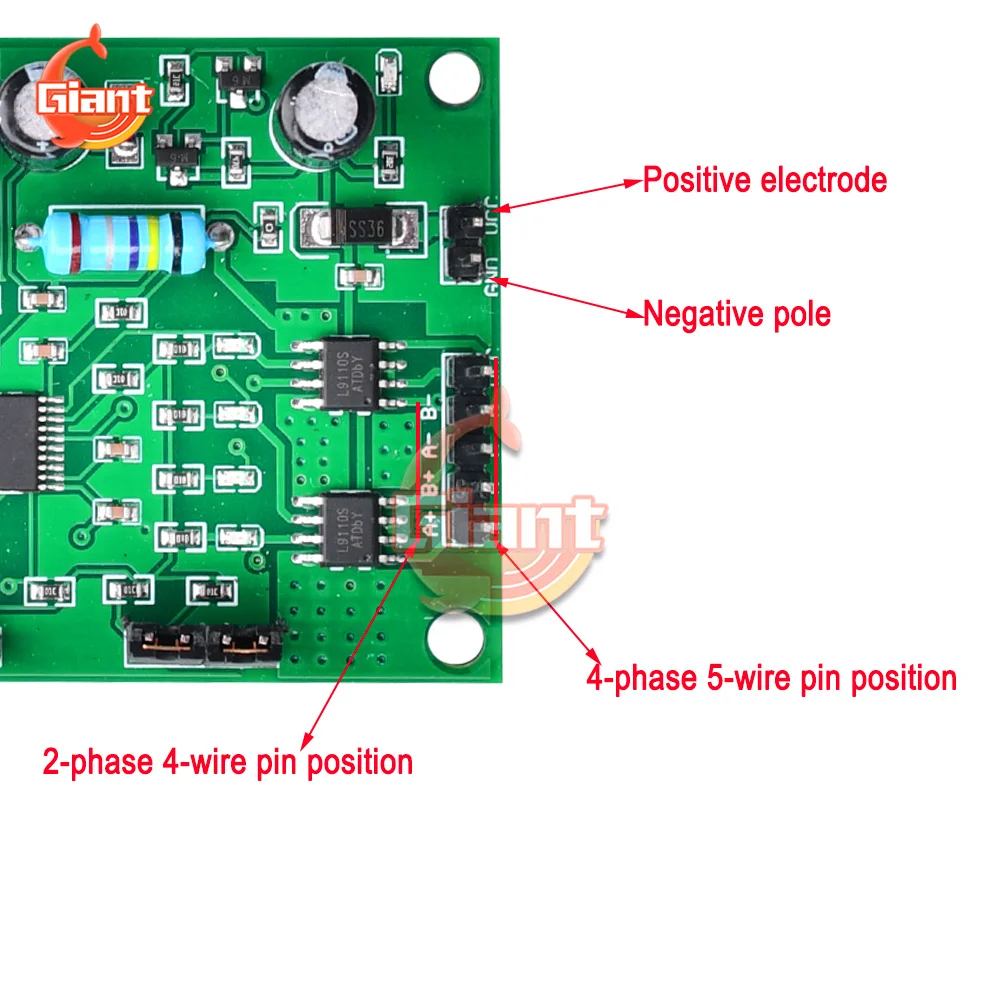 DC 5V-12V 6V Stepper Motor Driver Mini 2-phase 4-wire 4-phase 5-wire Multifunction Step Motor Speed Controller Module Board