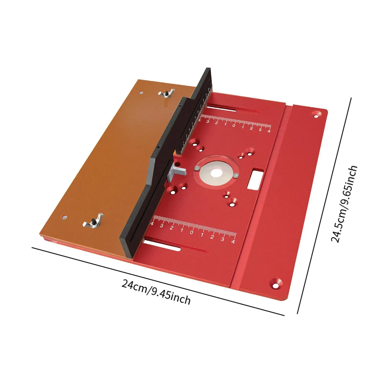 Router Workbench Insert Plate Woodworking Tool 9.4x9.6x1.6inch Portable Versatile for DIY Enthusiasts Easily Install