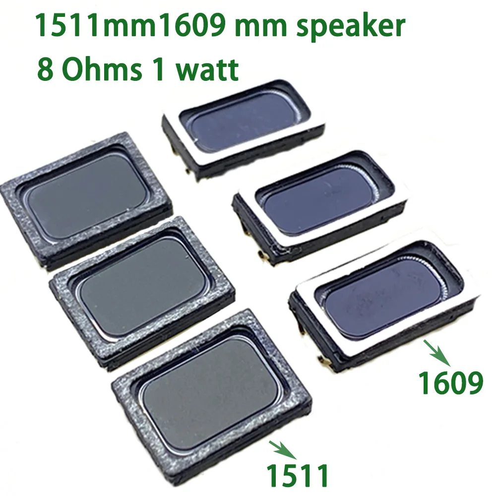 1511MM 1609MM Speaker 8R 1W  Waterproof Aluminum Film Shrapnel Square Magnetic Speaker 8 Ω 1 Watt Smart Watch Laptop Speaker