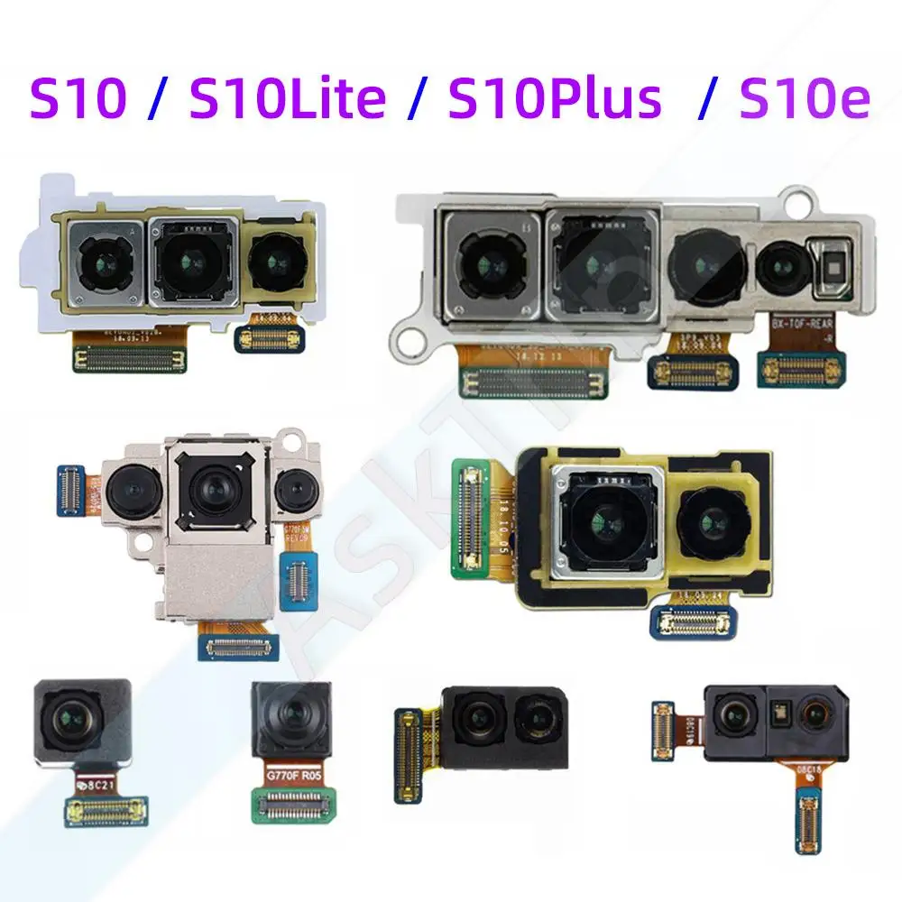 

Aiinant Front Camera Flex For Samsung Galaxy S10 Plus Lite S10E G970F G973F G975F G977F G770F Main Rear Back Camera Flex Cable