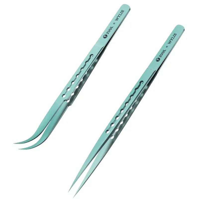 2UUL Ti11 Ti12 Titanium Alloy Ultralight Tweezer For Mobile Phone Maintenance High Precise Phone Main Board Repair Clip