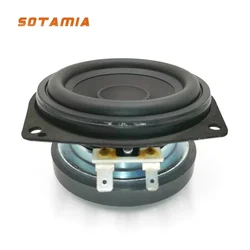 SOTAMIA 1Pcs 3.5 Inch Midrange Woofer Speaker 4 Ohm 35W Bass Loudspeaker Aluminum Basin Hifi Music Sound Speaker Audio For SONOS