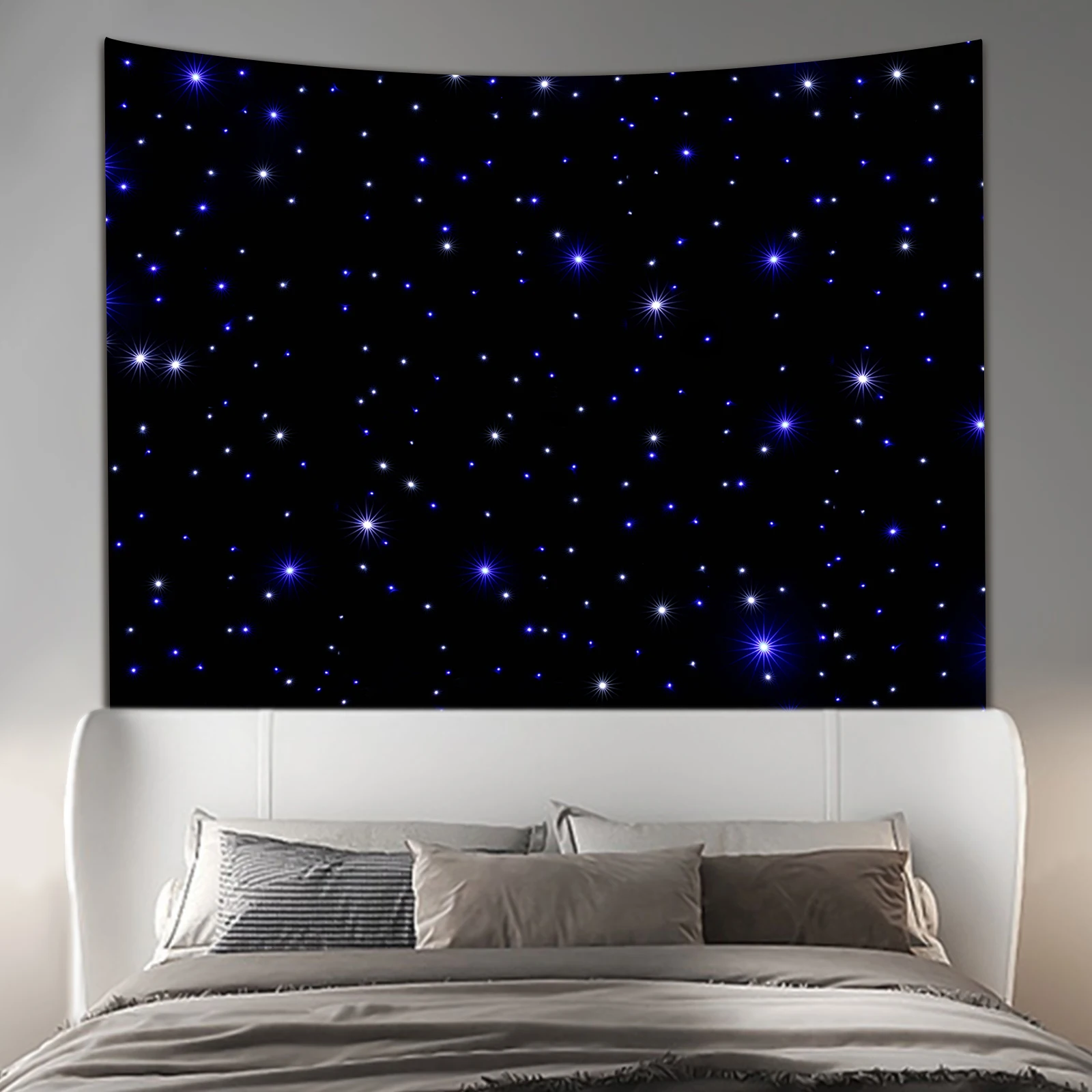 خلفية نجمة LED سوداء (سهلة الاستخدام) - قابلة للطي والجمالون وقابلة للتركيب (فتحات متعددة)، جهاز تحكم عن بعد و4 أوضاع (تلقائي/DMX512) #4