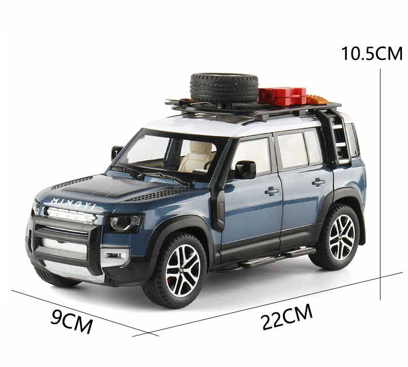 1:24 Alloy Defender Diecast & Toy Vehicles Pull Back Car Model Sound Light With Tools Kids Toy Gift Collection