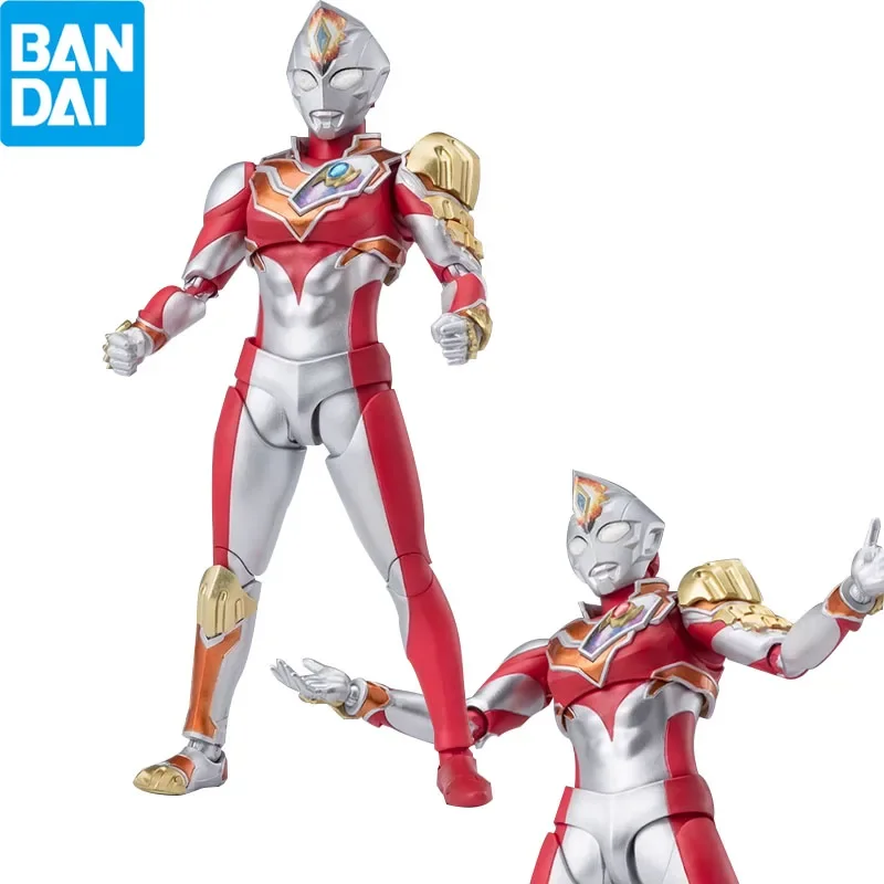 BANDAI Original S.H.Figuarts Anime Figure Ultraman Decker STRONG TYPE Action Figure Collectible Model Toys For Boys Girls Kids